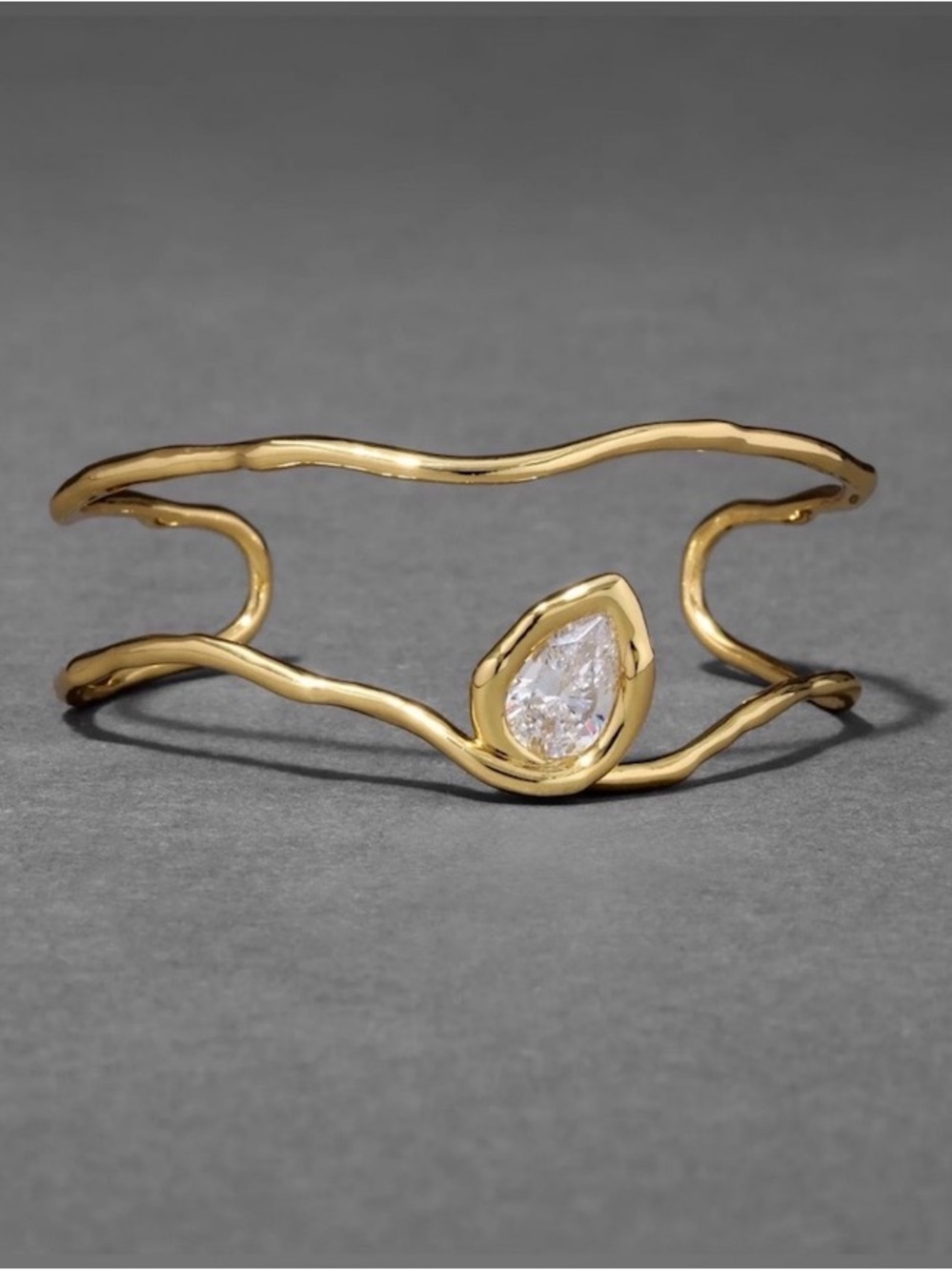 NEW Alexis Bittar Asterales Vine Floating Cuff Bracelet 14K g.p. SB13